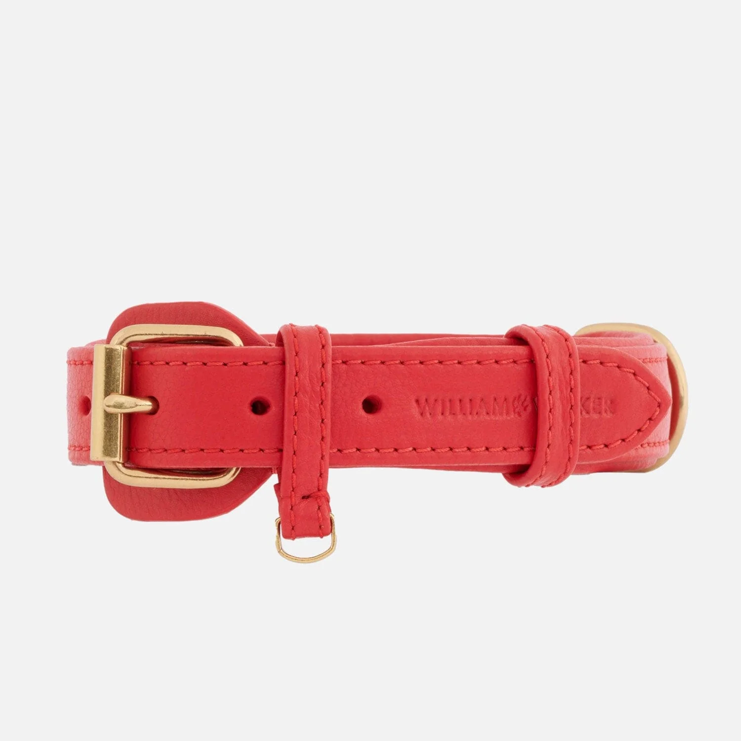 Leren halsband voor honden Chili (Rood)