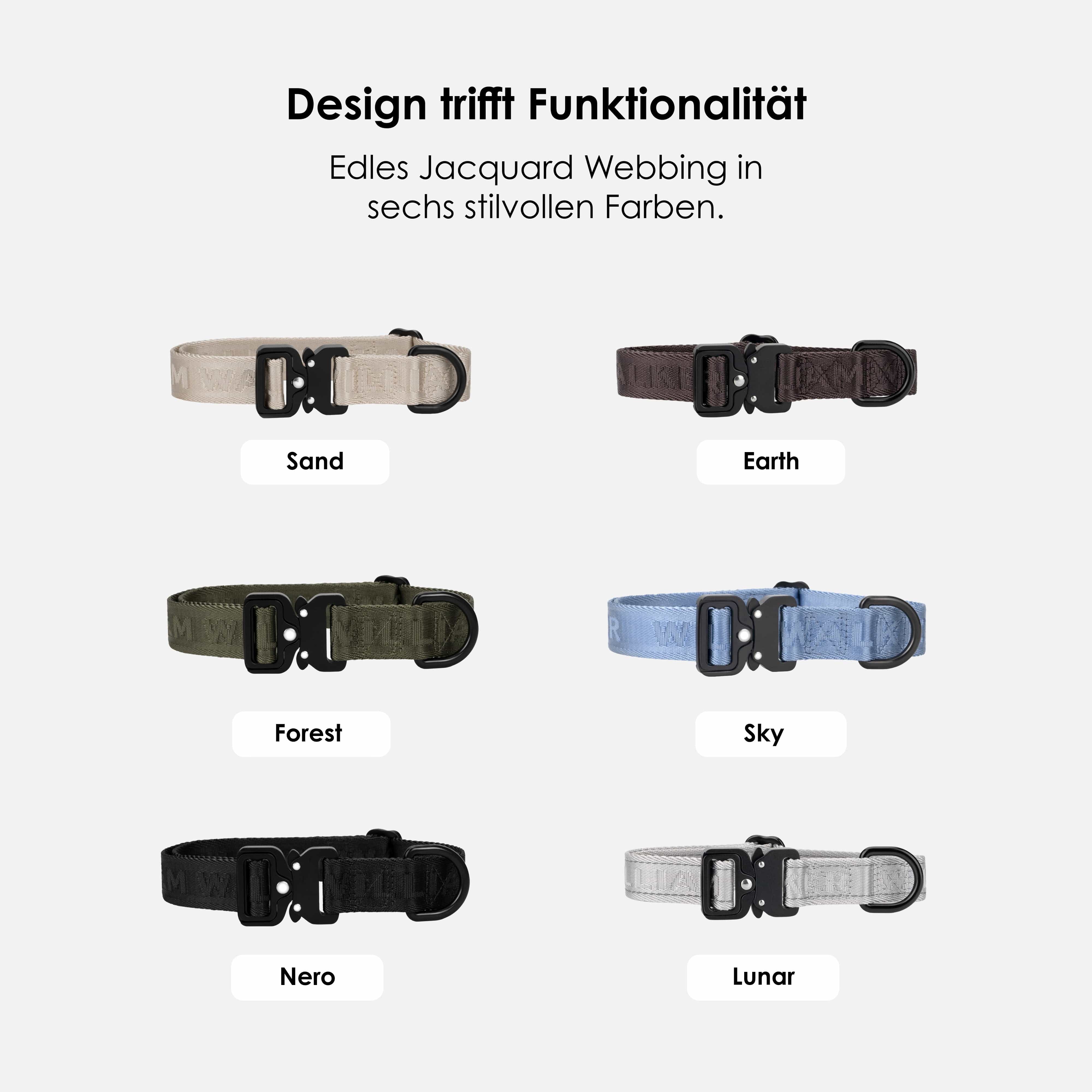 Jacquard Nylon Halsband Lunar (Reflecterend) - Image 6