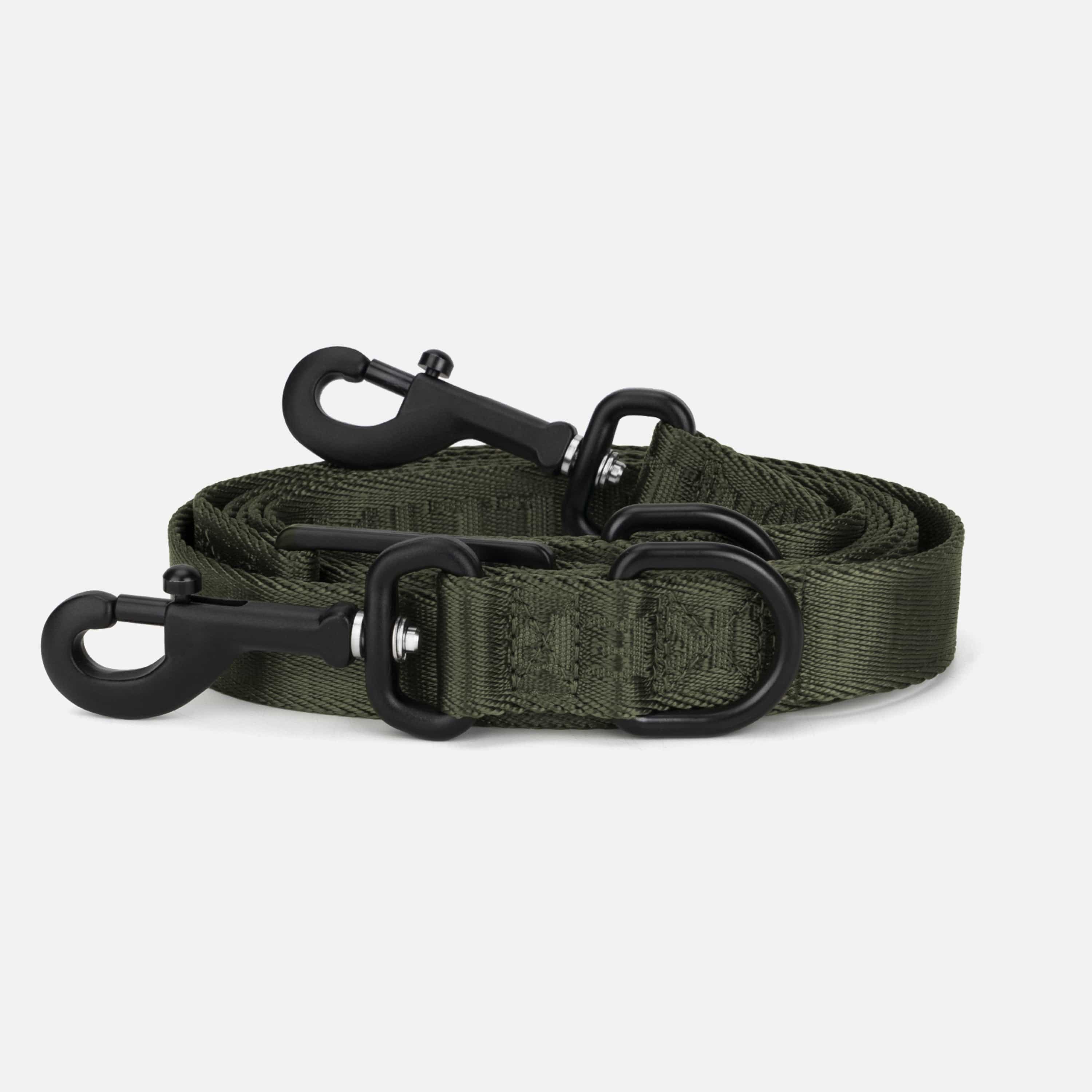 Jacquard Nylon hondenriem Forest (groen)