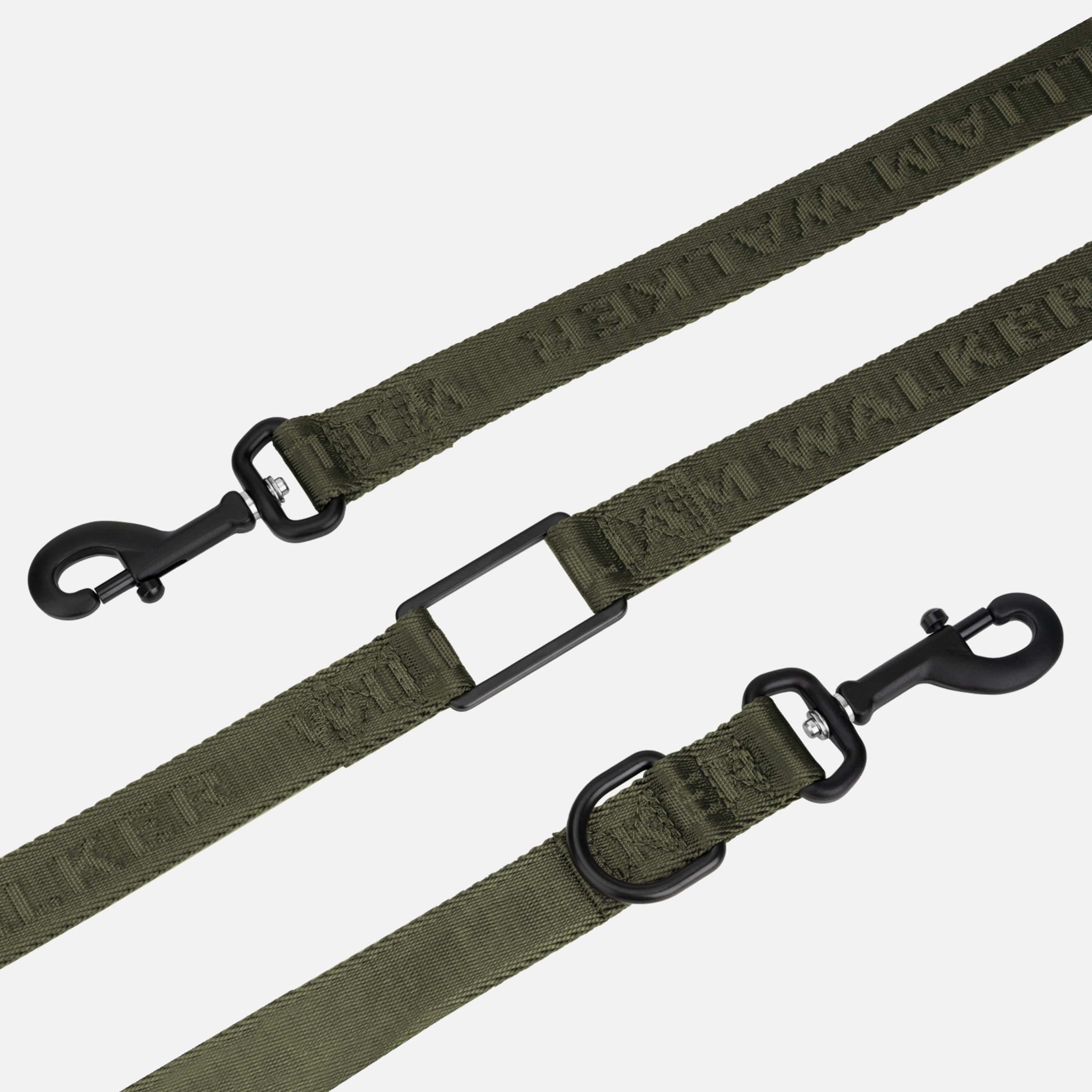 Jacquard Nylon hondenriem Forest (groen) - Image 2