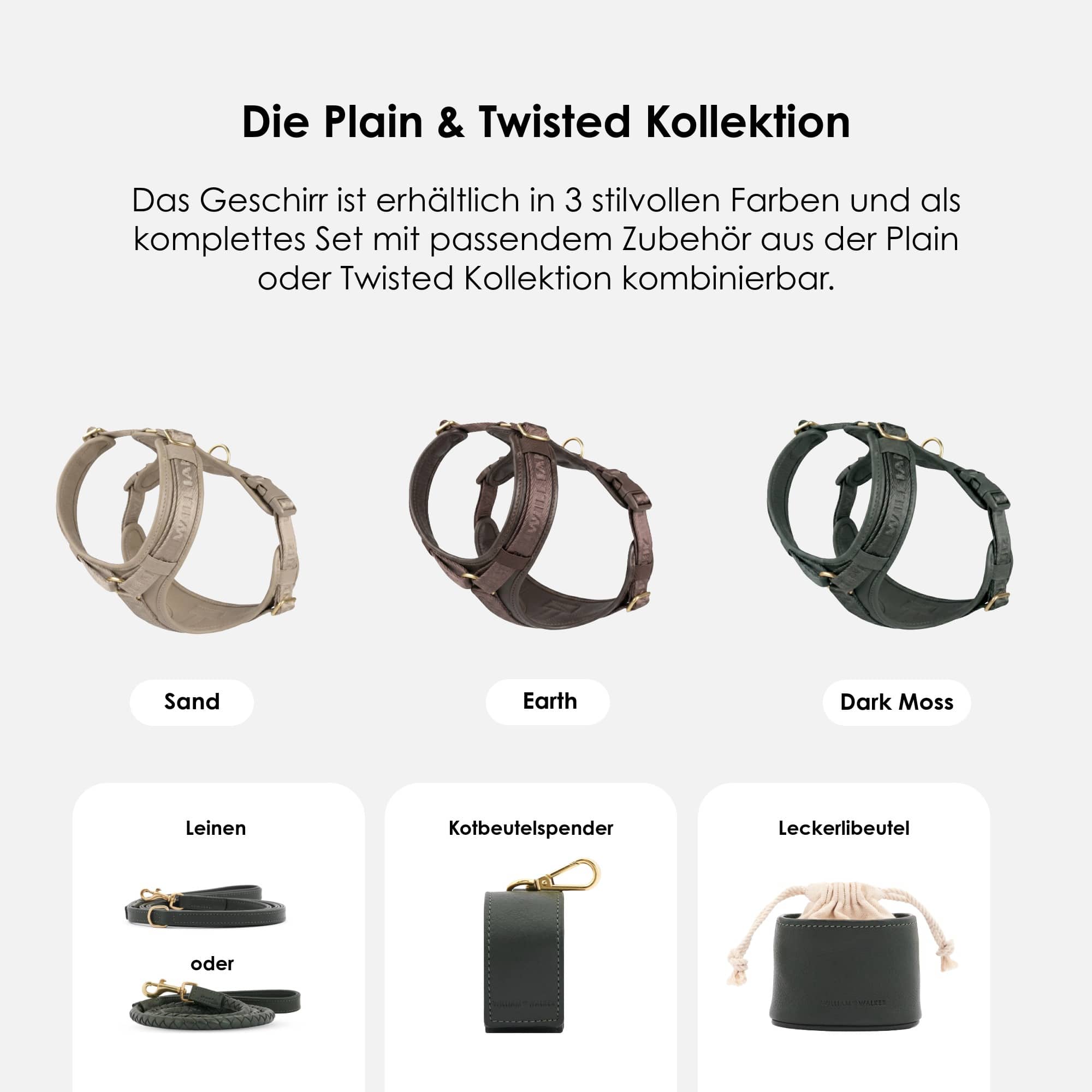 Hoogwaardig leren Y-tuig Plain - Image 23