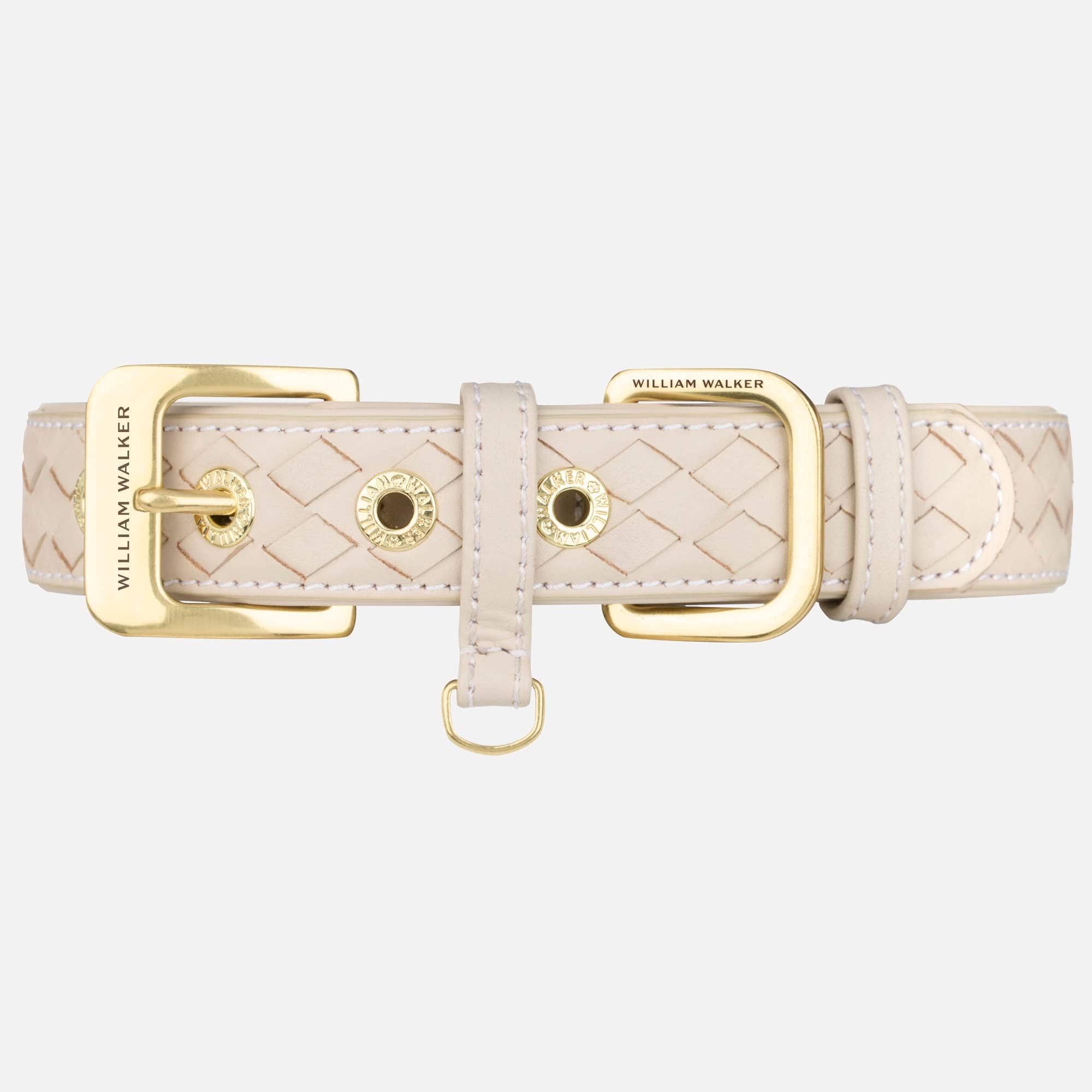 Leer halsband Prestige Almond (Beige)