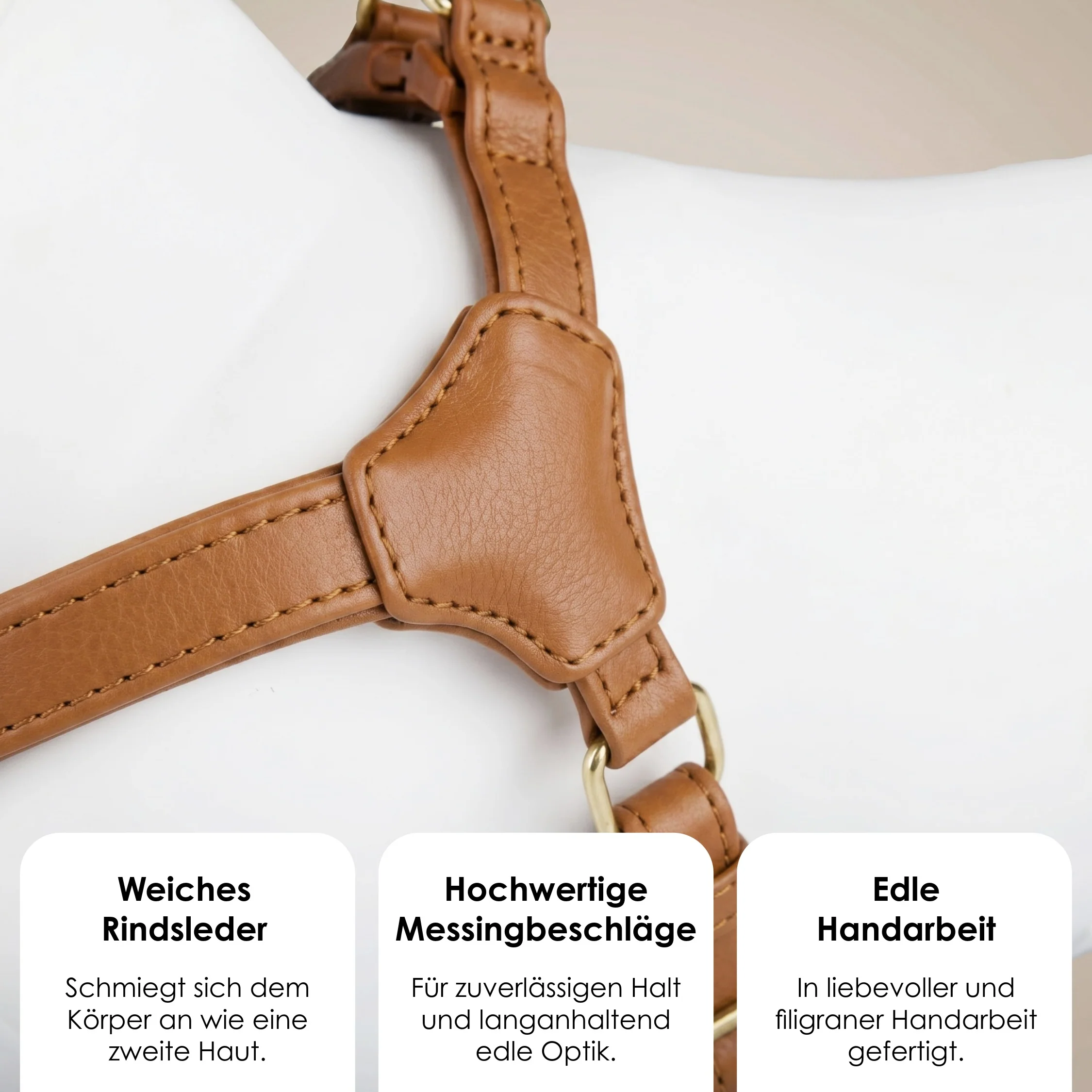 Step-In Leren Hondentuig Pico voor Kleine Honden - Image 80