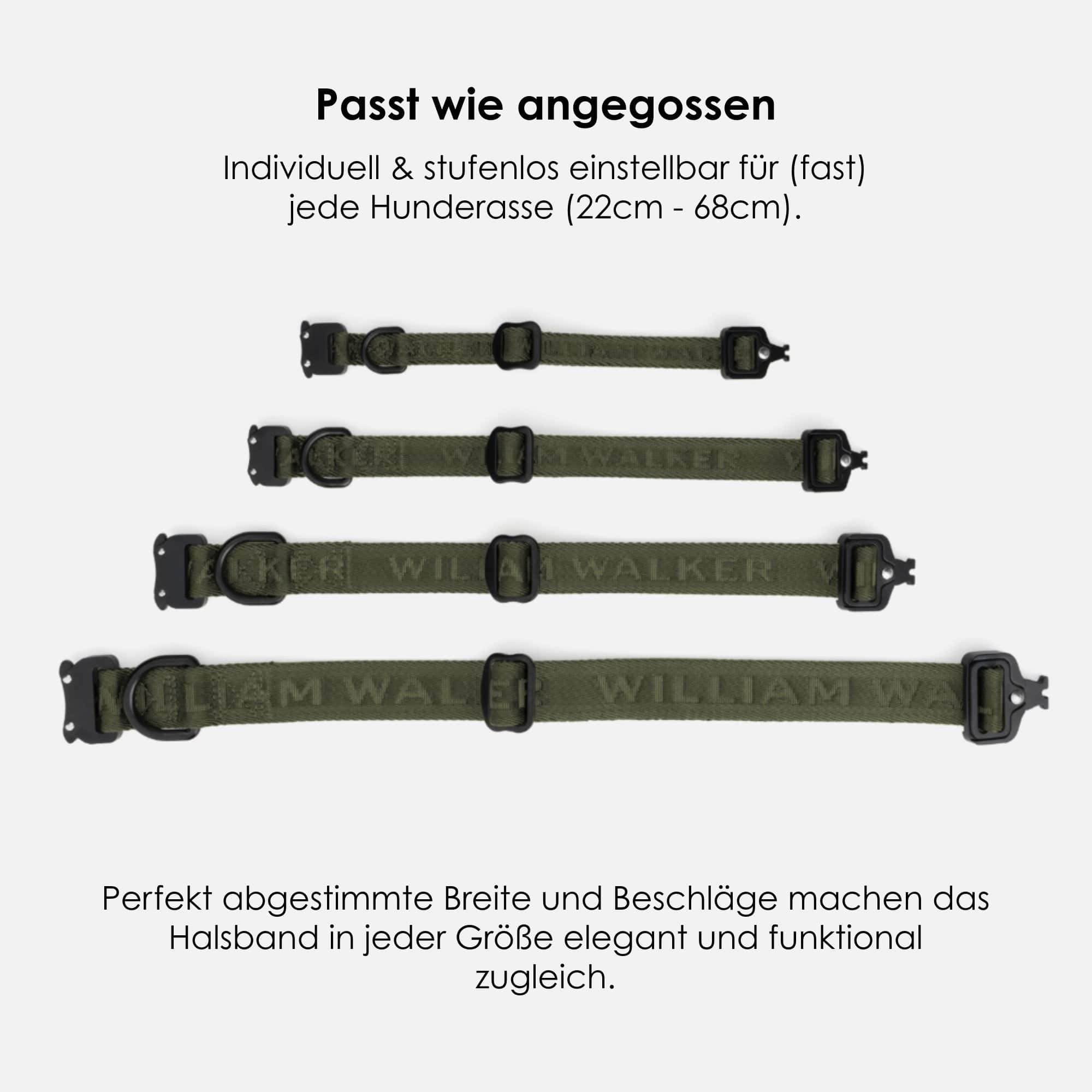 Jacquard Nylon Halsband Forest (groen) - Image 4