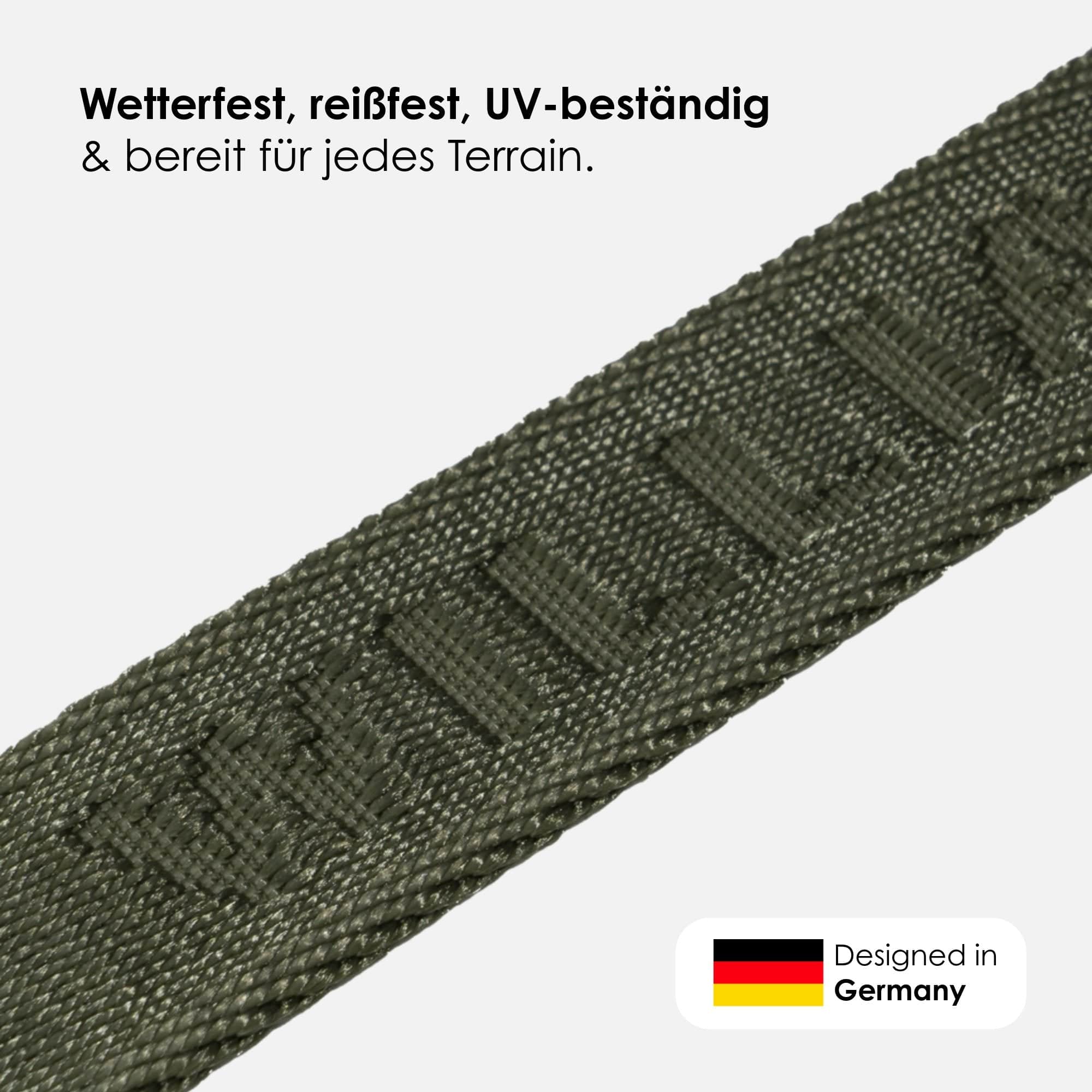 Jacquard Nylon Halsband Forest (groen) - Image 3