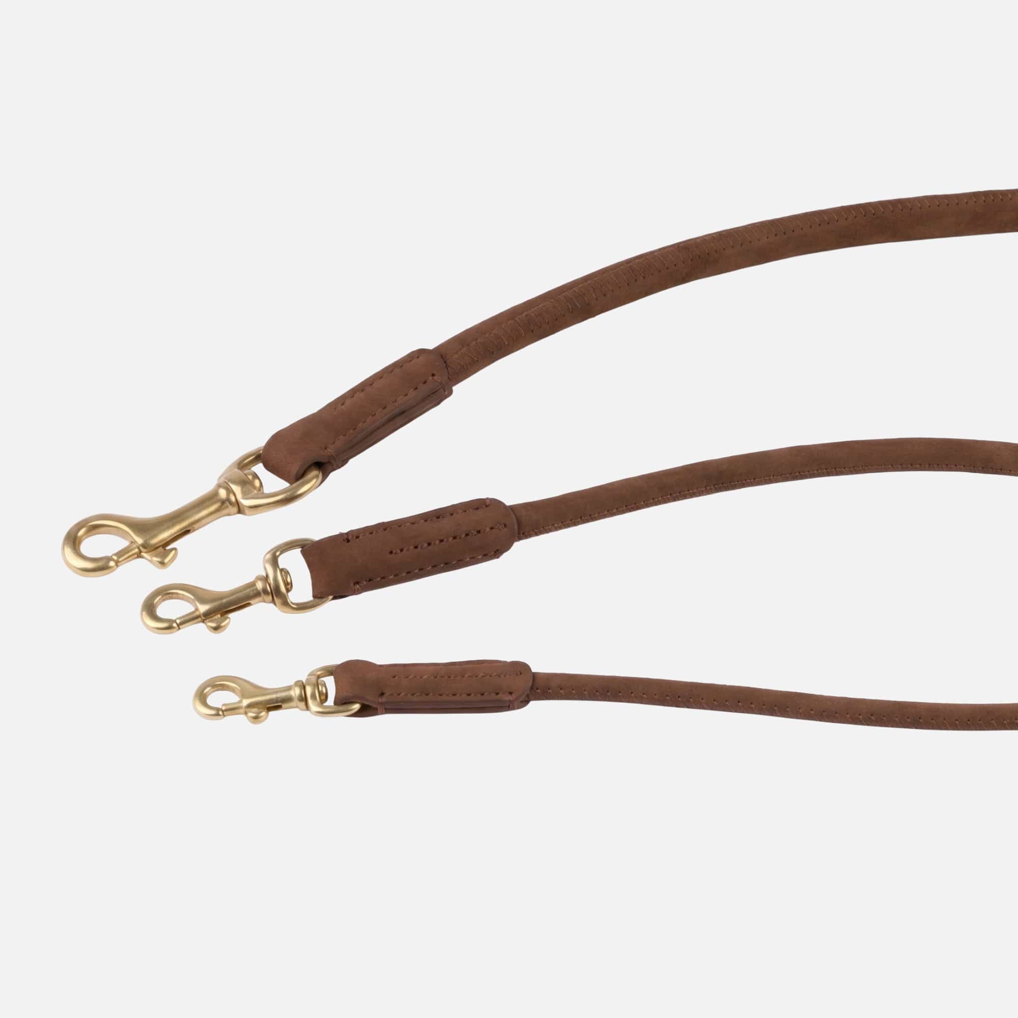 Ronde leren hondenriem (2,5 m) - Image 3