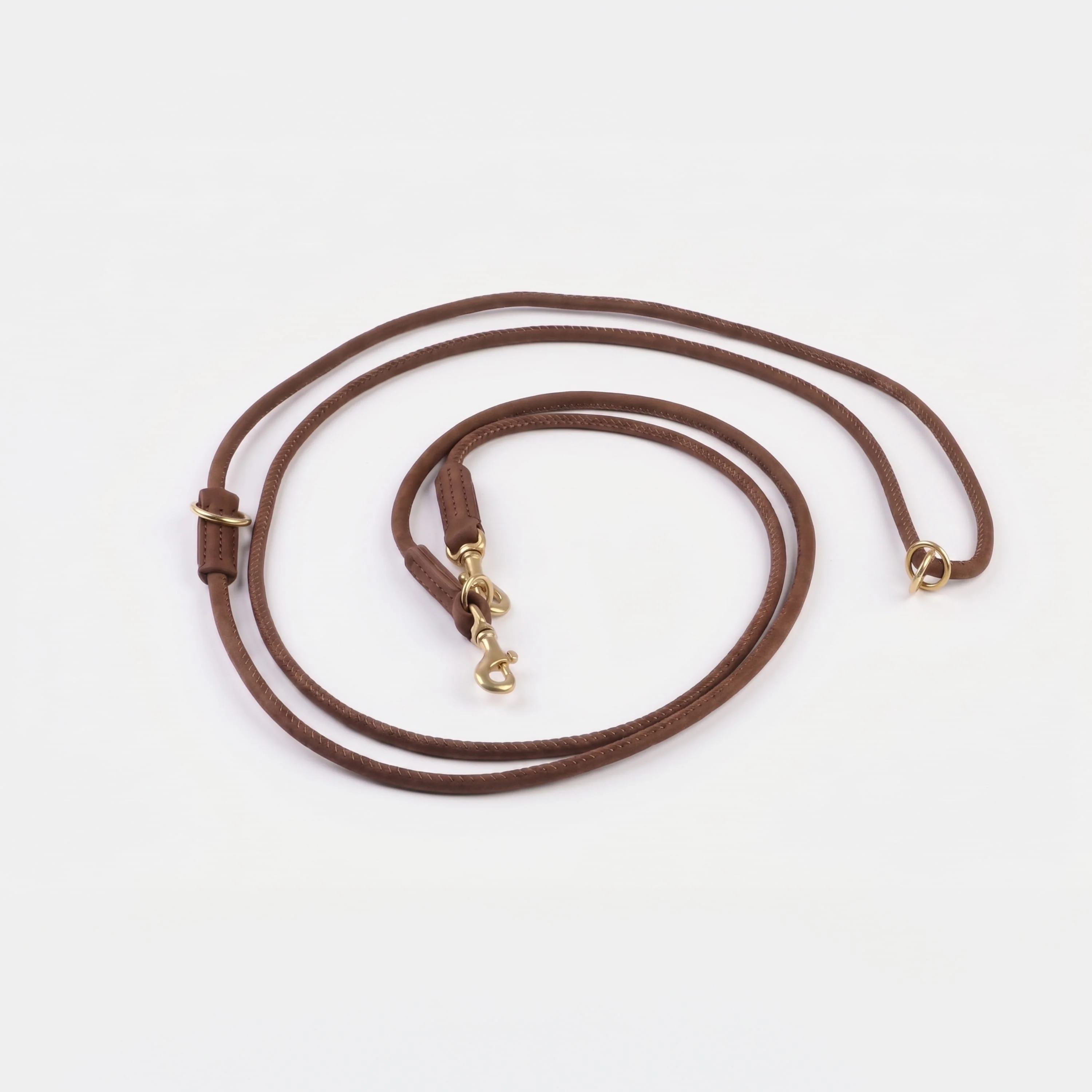 Ronde leren hondenriem (2,5 m) - Image 5