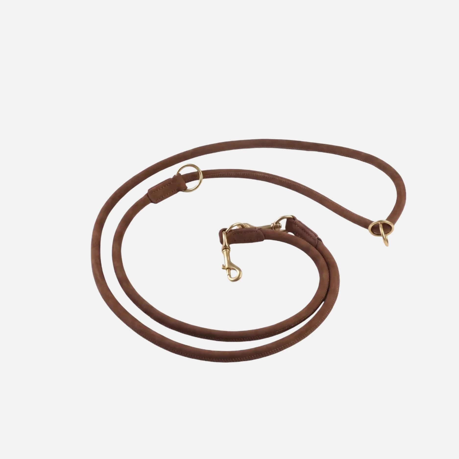 Ronde leren hondenriem (2,5 m) - Image 7