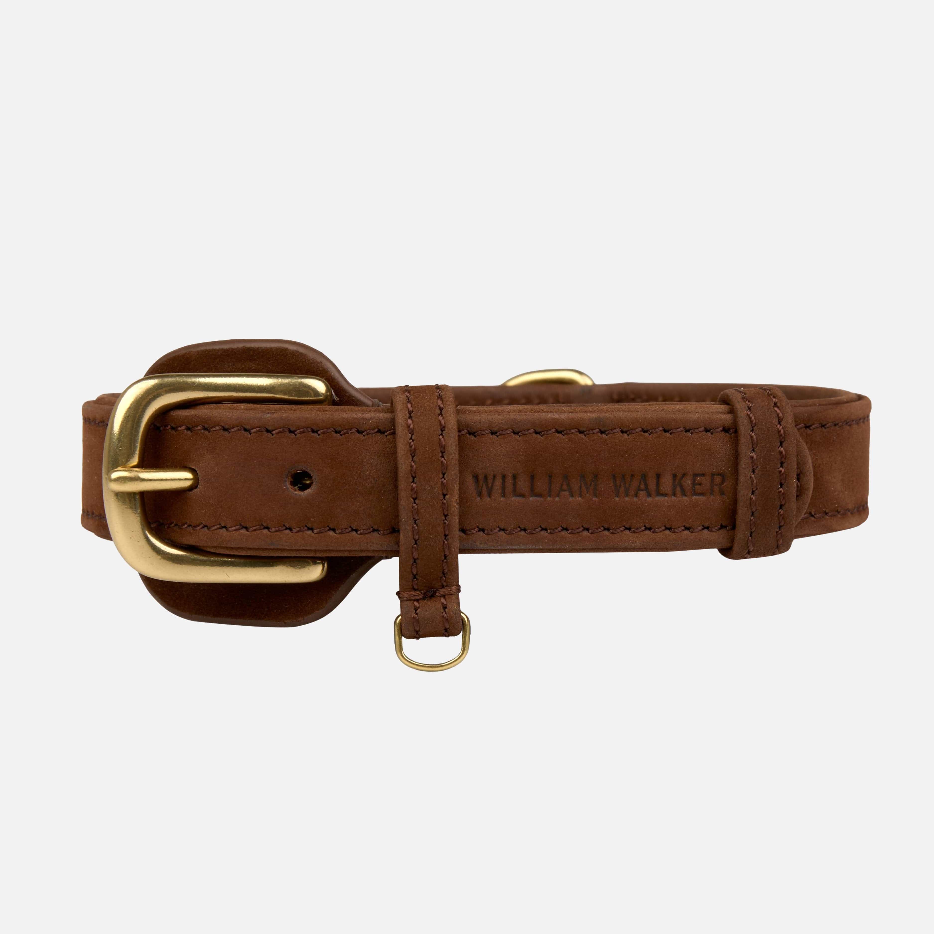 Halsband uit waterafstotend nubuckleer
