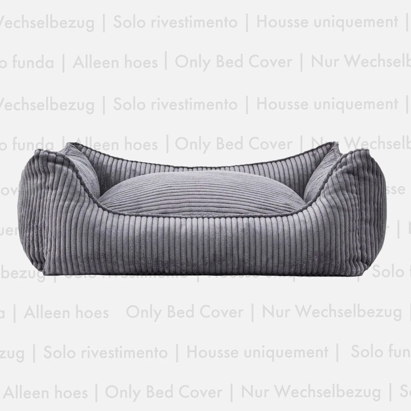 Vervangende hoes voor Cord hondenmand Charcoal